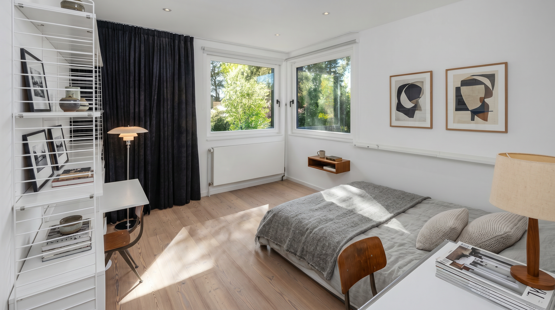 Schlafzimmer im OG (Möblierungsvorschlag)