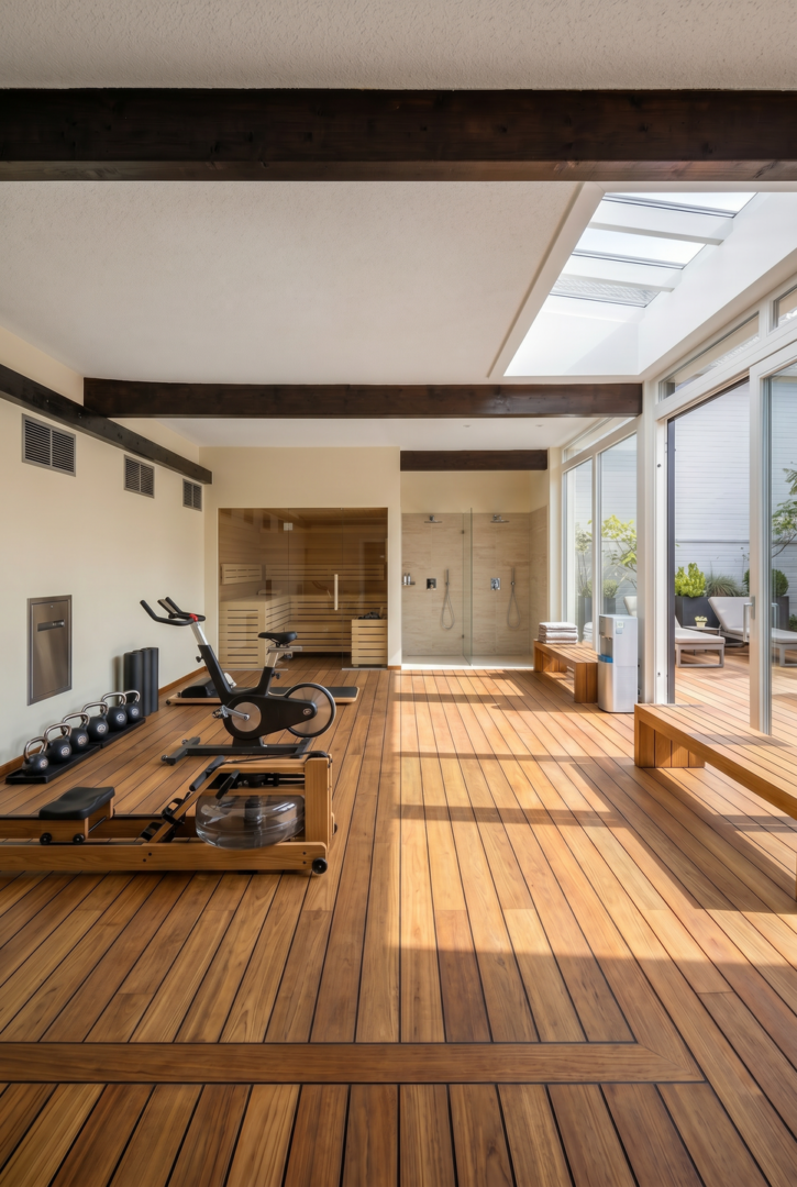Sport- und Wellnessbereich nach der Sanierung