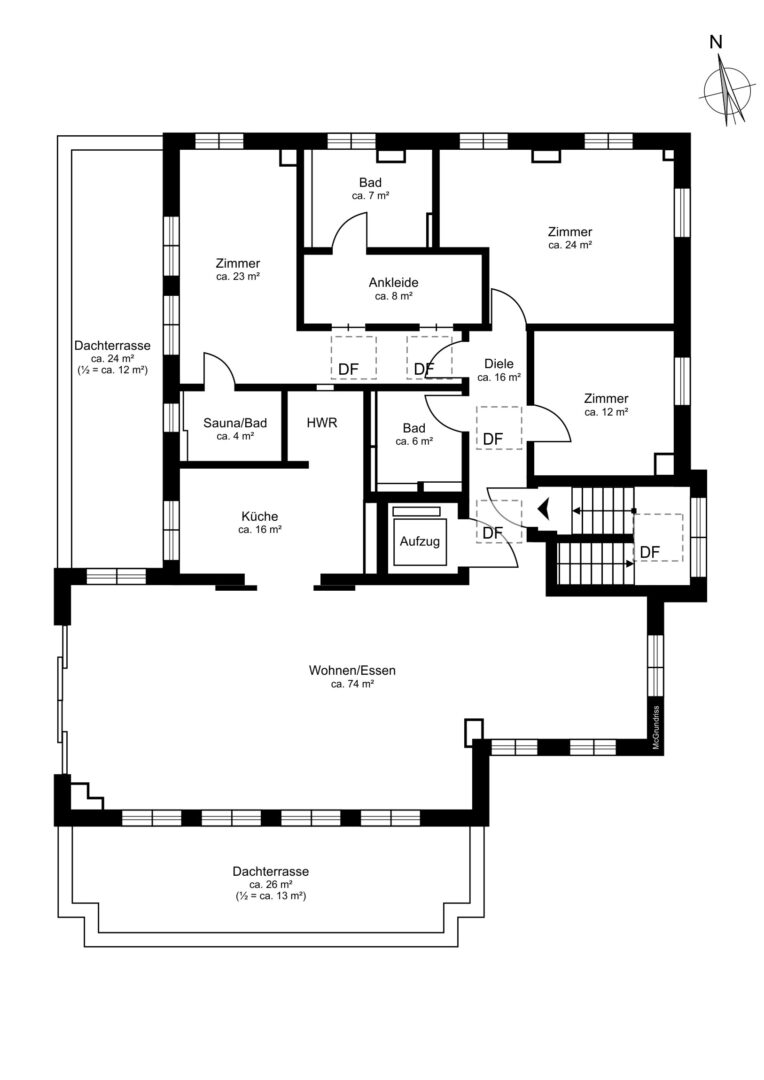 2. Obergeschoss (Penthouse)